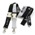 Günstige Custom Sublimation Printed Logo Nylon Polyester Reflektierendes Glitter Lanyard